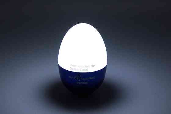 Светильник-ночник Troika Eggtivate, с датчиком вибрации, синий Ровно