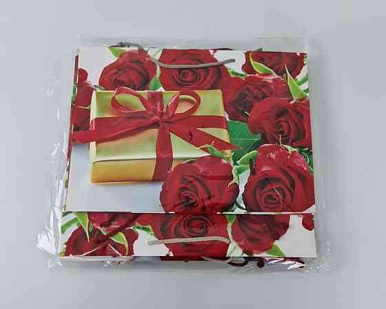 Паперовий великий горизонтальний пакет 36/22/10 (артBG-116) (12 шт.) Харків