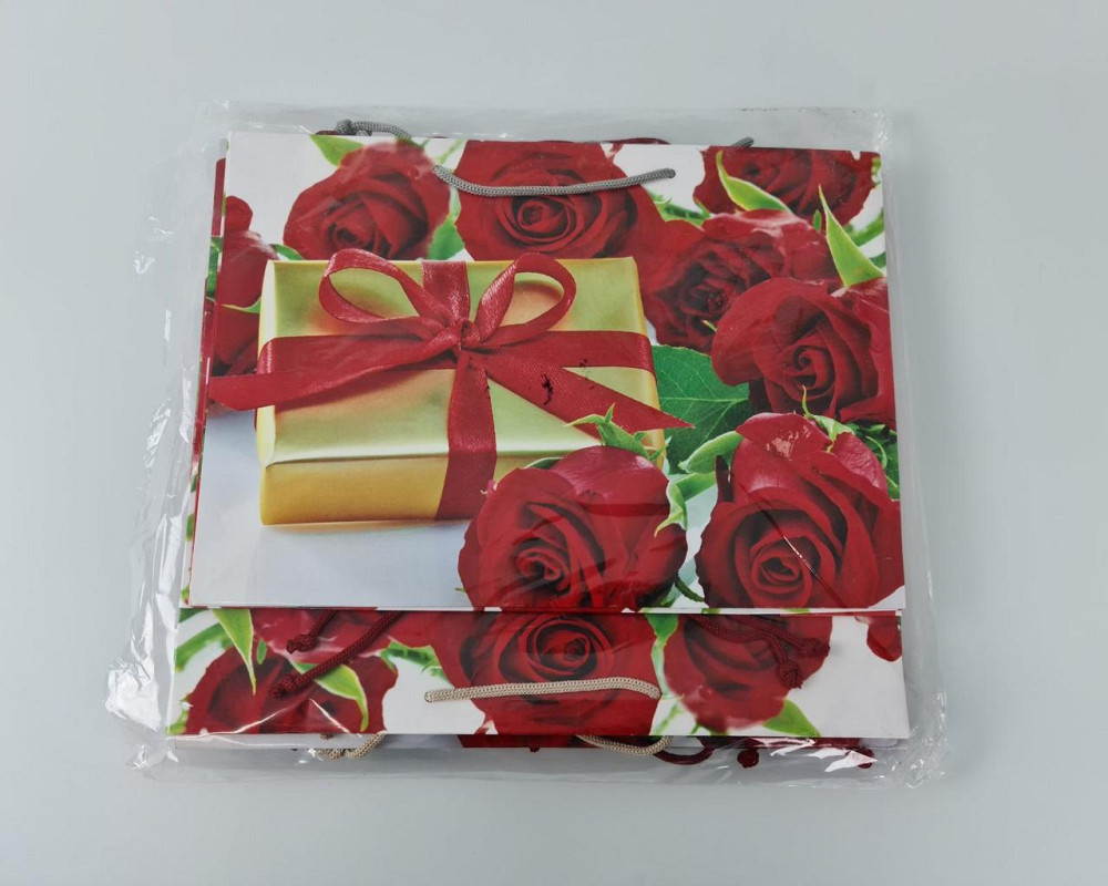 Паперовий великий горизонтальний пакет 36/22/10 (артBG-116) (12 шт.) Харків - фото 3