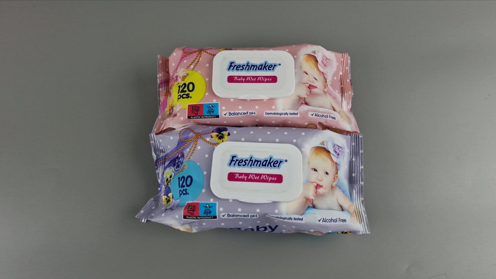 Волога серветка 120 шт. "Freshmaker" клапан (1 пачка) Харків - фото 4