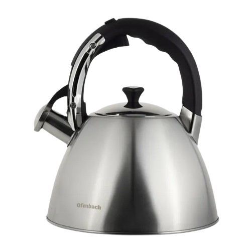 Чайник 3,2л нержавіюча сталь зі свистком з ручкою "soft-touch" 100307 Ofenbach Житомир - фото 2
