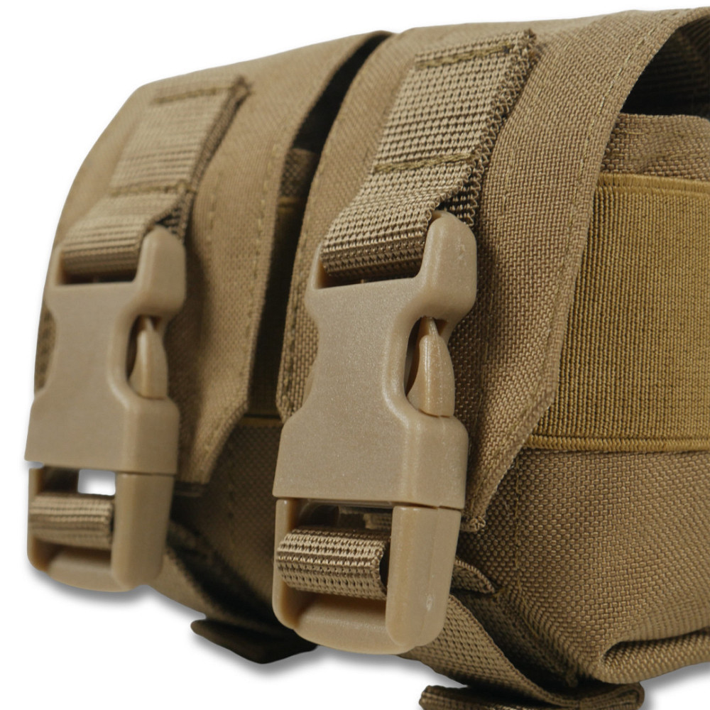 Подвійний підсумок для гранат. Тактичний підсумок під 2 гранати Kiborg Coyote. Підсумок гранатний подвійний Київ - фото 9