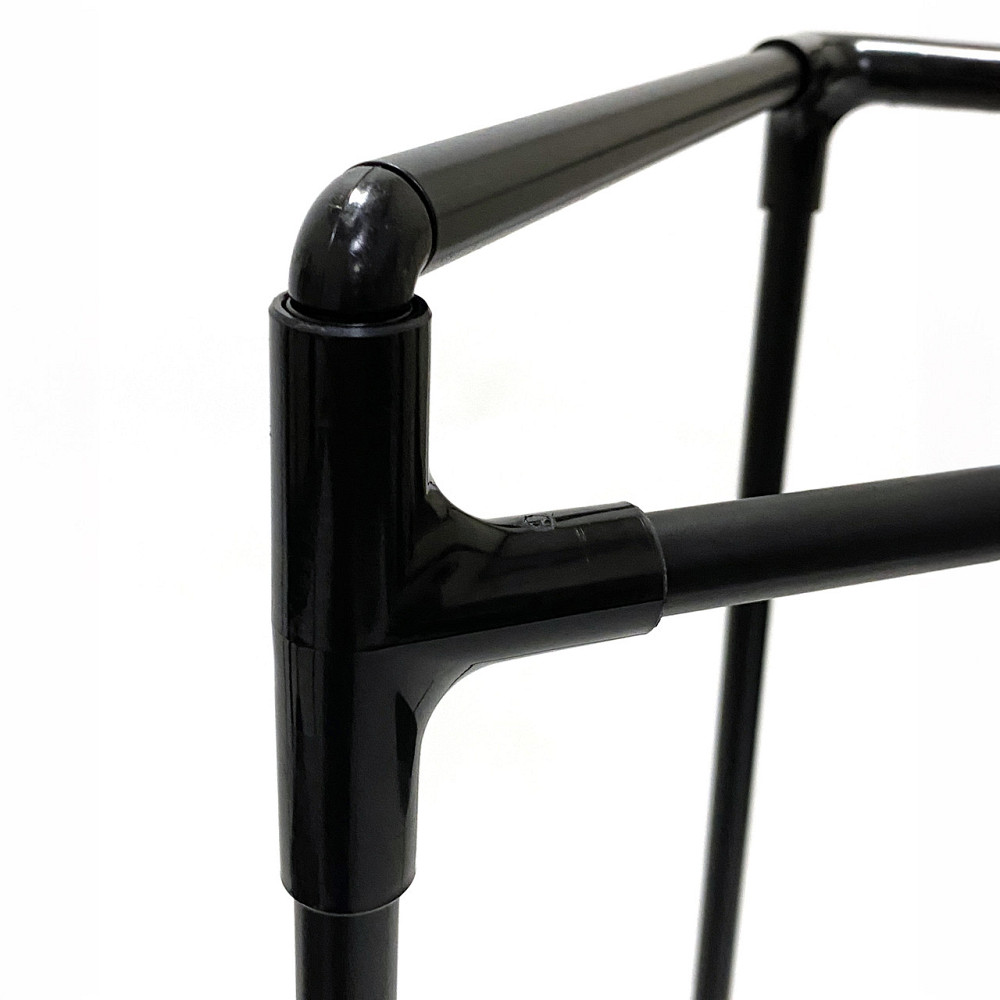 Кутова підлогова полиця у ванну кімнату з вішалкою для плічок Cornetta Бориспіль - фото 9