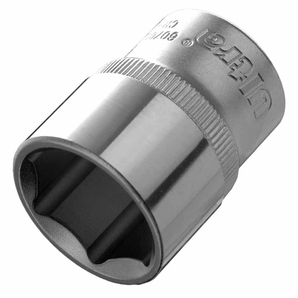 Насадка шестигранна коротка 1/2" 22 мм CrV ULTRA (6070222) Київ - фото 3