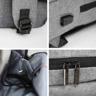 Рюкзак туристический NikiBo Lite 15л сірий (30010205-07) Винница - изображение 4