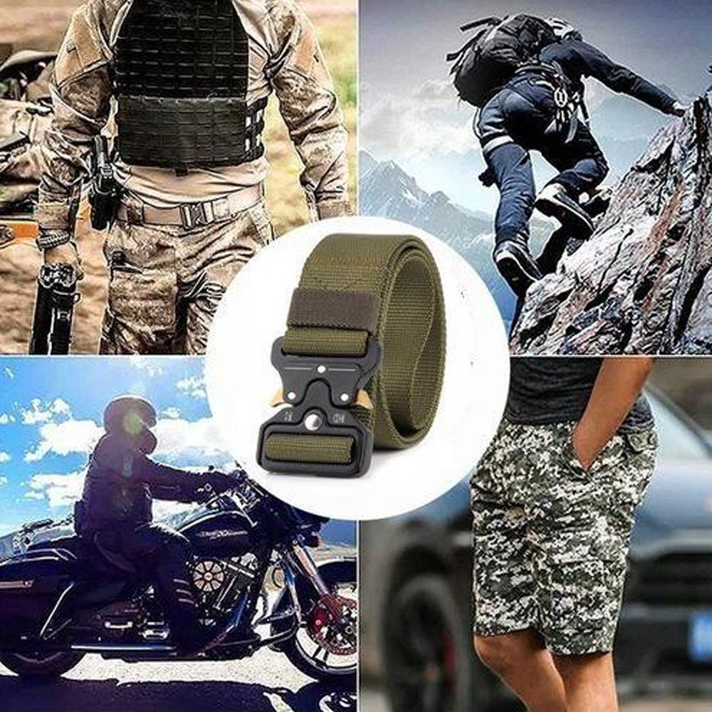 Тактический ремень 125 см Tactical Belt + Подарок Бесконечная спичка брелок / Армейский ремень с пряжкой Cobra Киев - изображение 7