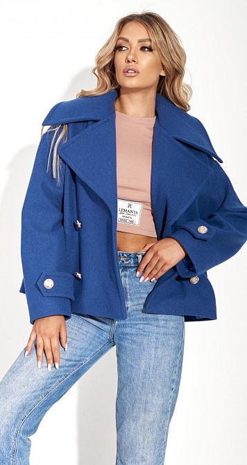 Укорочене пальто з красивим коміром (42) Київ - фото 4