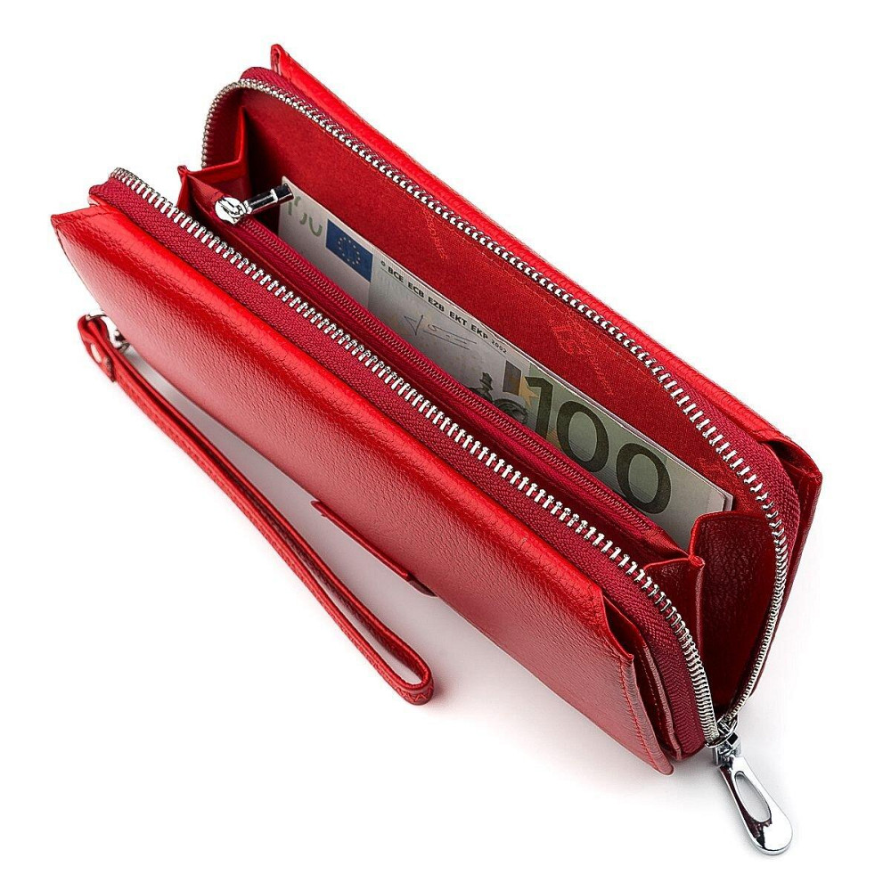 Гаманець жіночий ST Leather 18456 (SТ228) дуже гарний Червоний Київ - фото 1