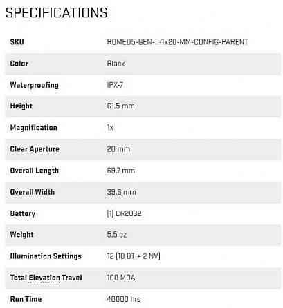 Sauer Romeo5 Gen II Оригінал / Коліматорний приціл США, для АК, АР Киев