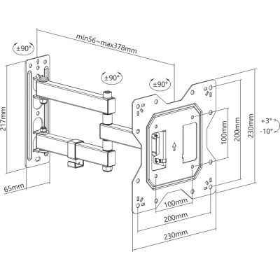 Кронштейн Brateck LPA68-223 Вінниця - фото 3