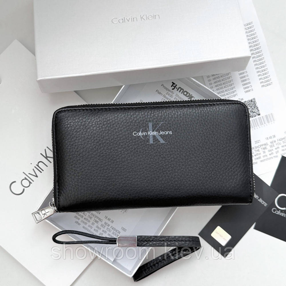 Чоловічий шкіряний гаманець на блискавці (1442) Київ - фото 1