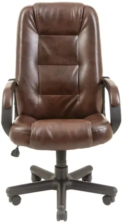 Офісне Крісло Керівника Richman Chelsea Madras Dark Brown Пластік Річ М2 AnyFix Коричневий Дніпро