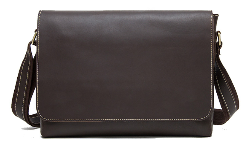 Сумка чоловіча горизонтальна на плече Vintage 20007 Коричнева Київ - фото 10