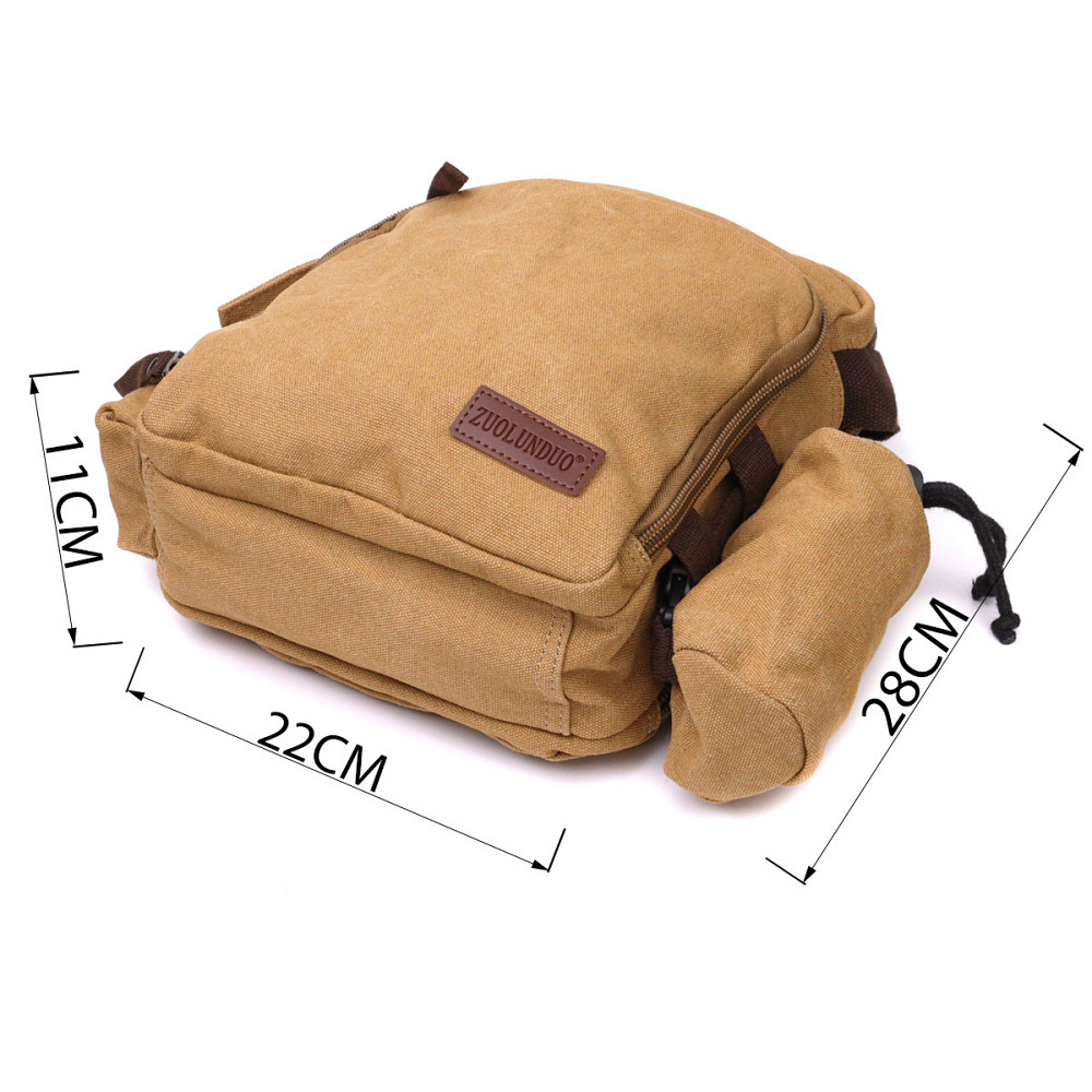 Вместительная текстильная сумка с чехлом для воды Vintage 22210 Песочный Киев - изображение 3