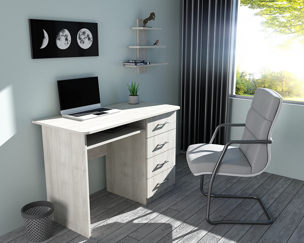 Стол письменный СП-1 №11, Дуб Шамоні Світлий, 1100/550/760 Львов - изображение 1