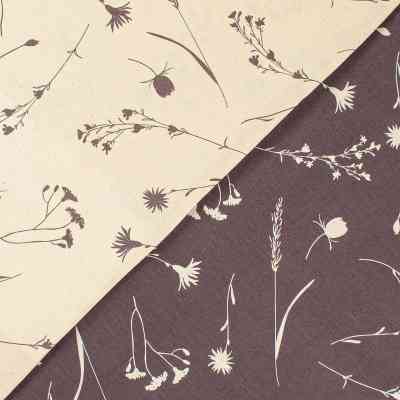 Постельное белье Home Line Васильки лиловые на светлом/темно-лиловый, бязь, полуторный (183203) Винница