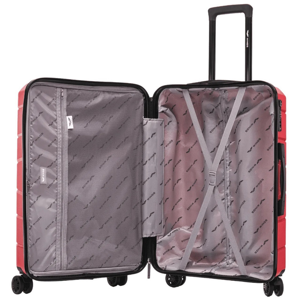 Чемодан полипропиленовый WINGS PP06 средний 69 см красный Киев - изображение 9