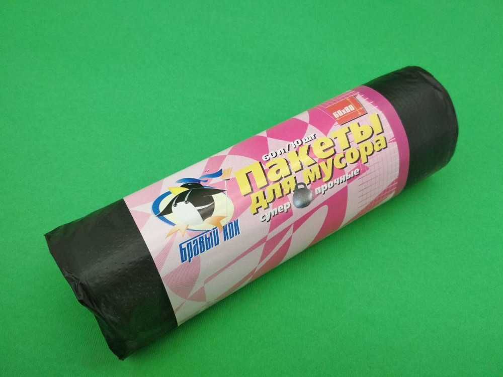Мусорный пакет 60литров (10шт) КОК Супер прочные (1 рул) Харьков - изображение 5