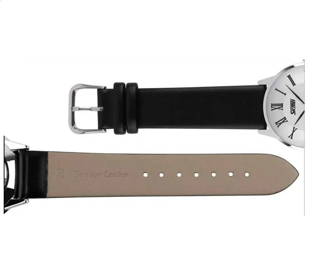 Чоловічий годинник Skmei 9092 Rome (Сріблястий з білим циферблатом) Вінниця - фото 6