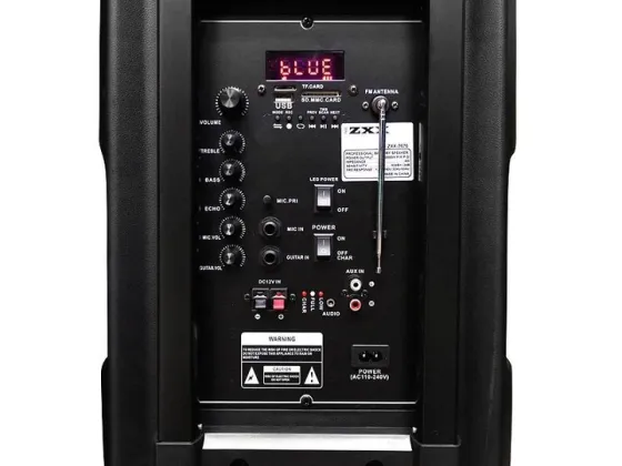 Акустична переносна колонка ZXX-7878 60Вт 15" 72х42х35см USB/SD/FM/BT/TWS/2MIC/ДК Київ