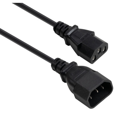 Кабель живлення C13 to C14 1.8m 0.75mm2 copper Vinga (VYPCC13141875CU) Вінниця - фото 1