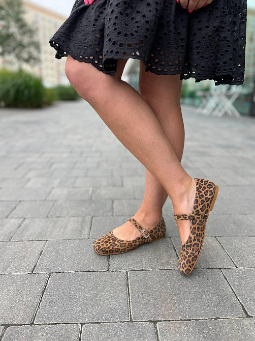 Zemira Балетки жіночі ZEMIRA леопард натуральна замша 36р. (5511) Коломия - фото 4