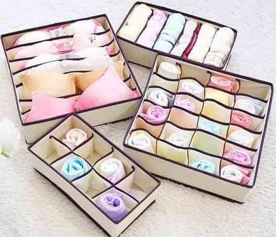 Практичний Комплект органайзерів білизни 4в1 Контейнер для хранения. Харків