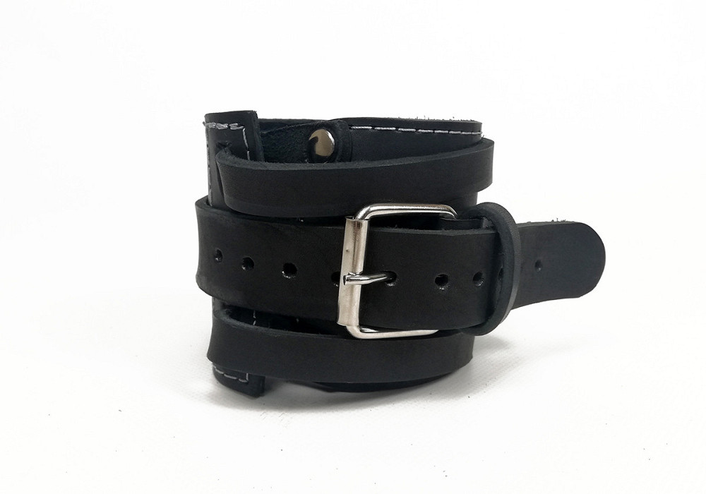 EasyFit Манжета EasyFit F8 чорна для тяги на тренажері (шкіра) Київ - фото 1