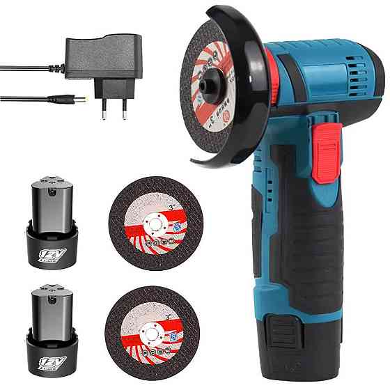 Акумуляторна болгарка в кейсі + 2 акумулятори 12V та 2 диски W-153-7 SBR Київ