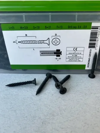 Свморіз комбі Essve 550133 3.9*31 мм для гіпсокартону, 1000шт Київ