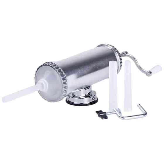 Yiwu Шприц для ковбаси ручний 11×30 см горизонтальний ковбасний шприц 2 л для фаршу 3 насадки 1 Киев