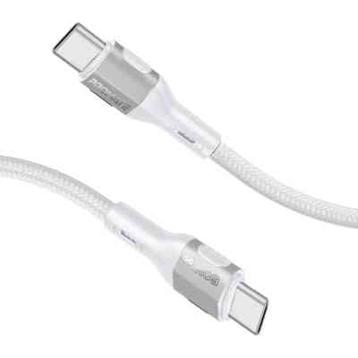 Дата кабель USB-C to USB-C 1.2m 60W PD FletchLink-CC grey Promate (fletchlink-cc.grey) Винница