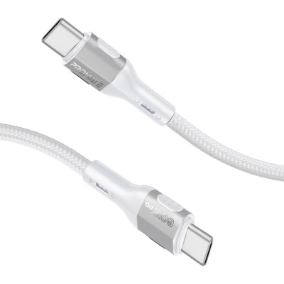 Дата кабель USB-C to USB-C 1.2m 60W PD FletchLink-CC grey Promate (fletchlink-cc.grey) Винница - изображение 1