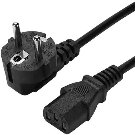 Кабель живлення PC 220V 1.5m Black Рівне