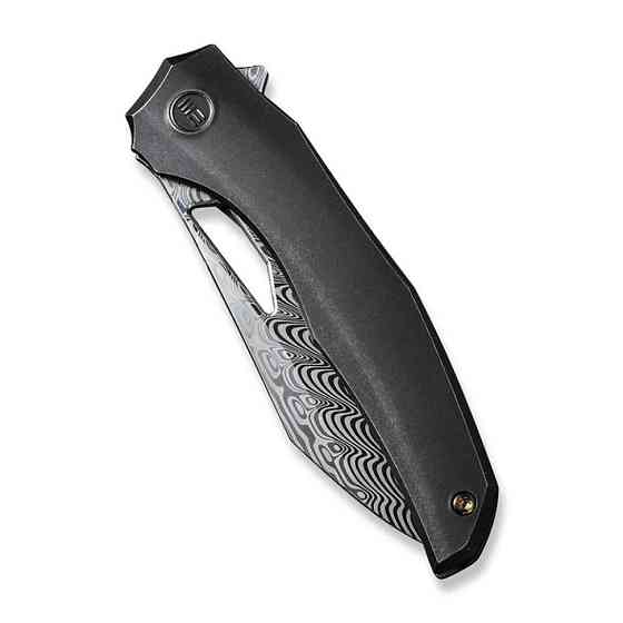 Ніж складаний туристичний WE Knife Ignio Mystery Box Ignio Mystery Box, (8.39 см) Damasteel (Hakkapella) / 6AL4V Titanium чорний Київ