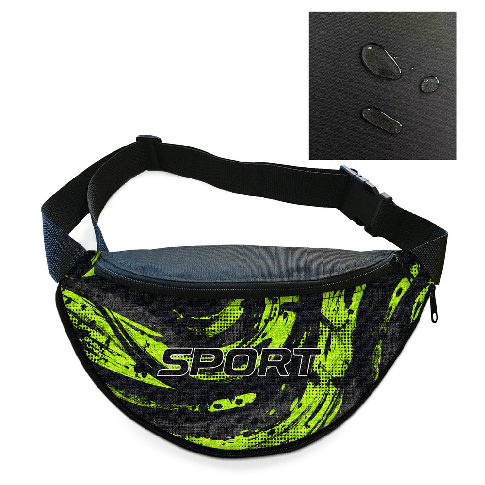 Сумка-бананка чоловіча/жіноча Sport 32×16 см з розширювачем поясна сумка або сумка через плече (02887) Київ - фото 1