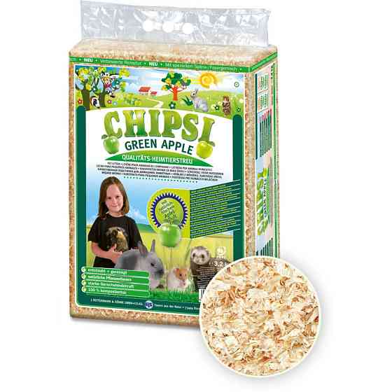 Наповнювач Chipsi Green Apple для гризунів, 60 л/3.2 кг Вінниця