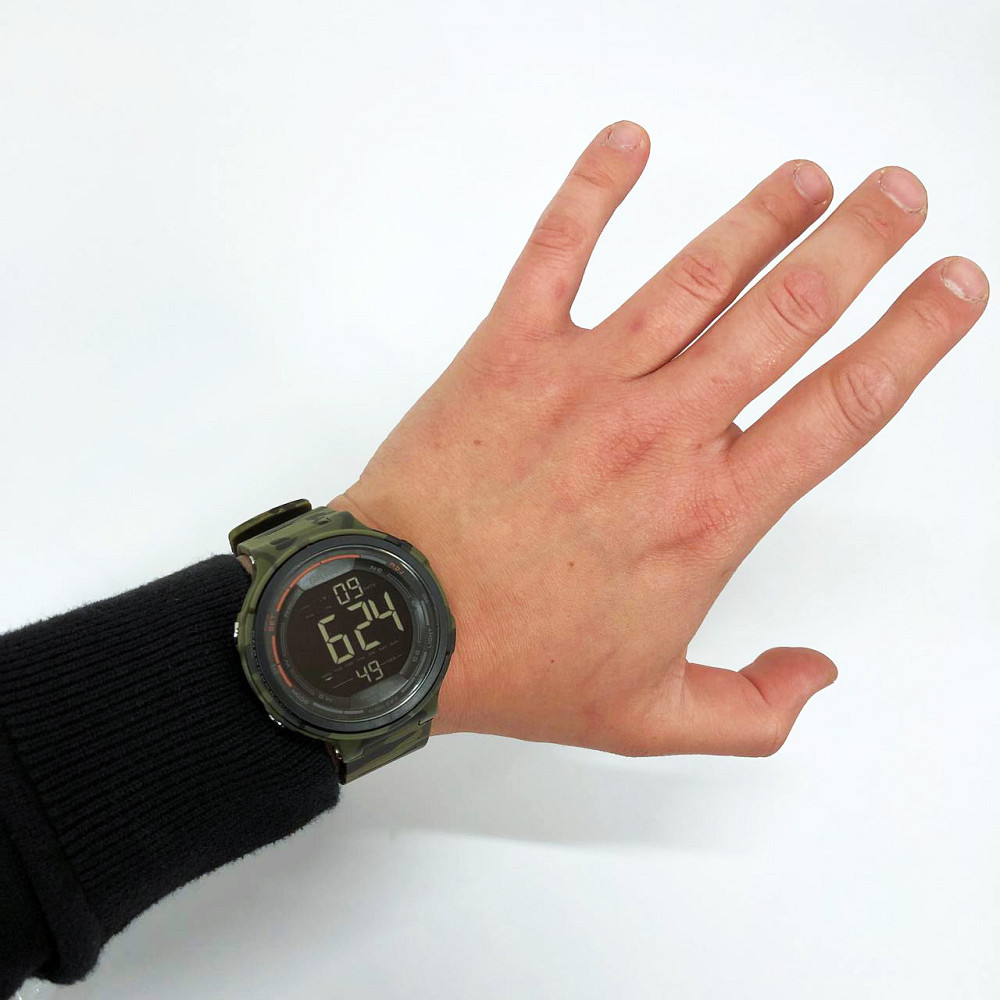 Годинник тактичний протиударний SKMEI 1841CMGN, Годинник для подорожі Рибальський TB-33 Львів - фото 13