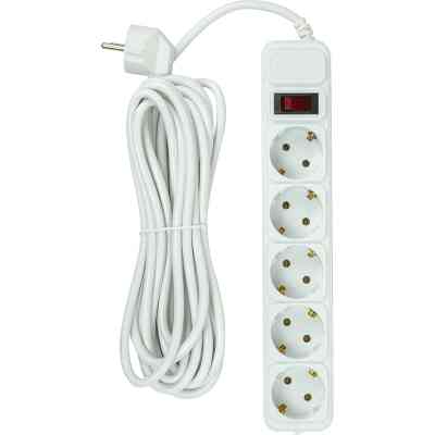 Мережевий фільтр живлення PowerPlant 5м, 5 розеток, євро, 100% мідь (JY-1056/5B) (EX610587) Вінниця