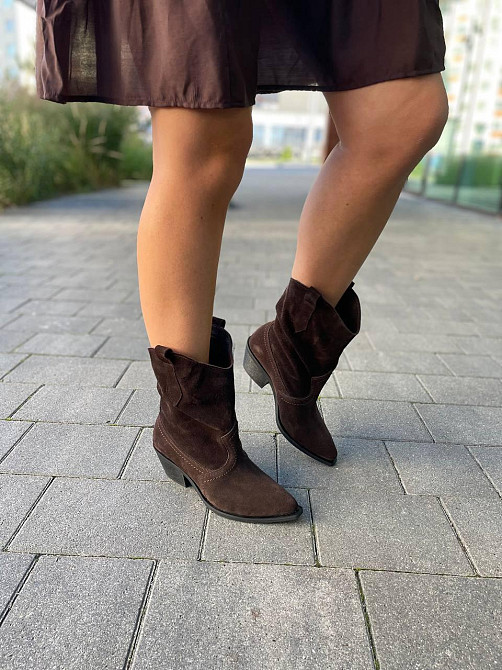 Без бренда Черевики жіночі Notta bene KV-0224/1 шоколадні (весна-осінь, замша натуральна) (6052 Коломыя - изображение 1