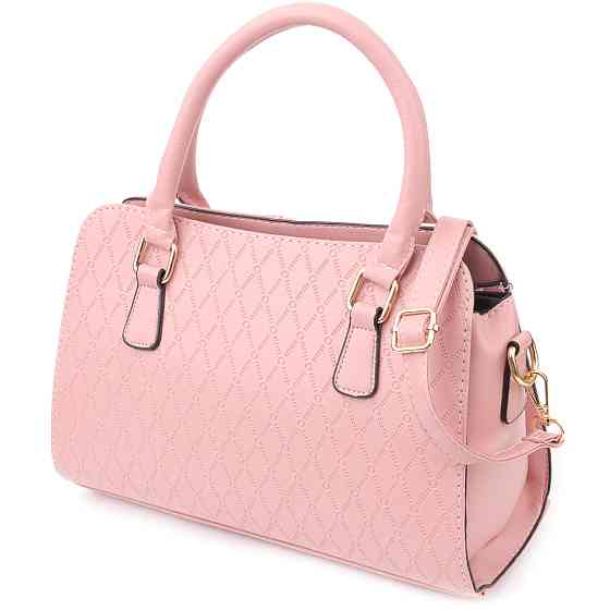 Стильна жіноча сумка на літо з якісної екошкіри Vintage sale_15130 Рожевий Київ