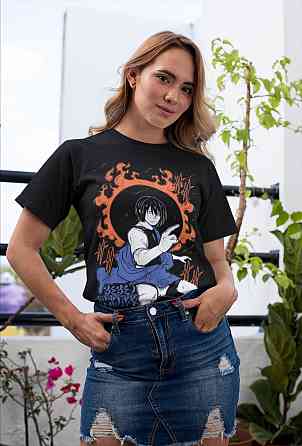 Футболка аниме Енен Но Схоубоутаи Фире оверсайз (S/M/L) Черний AnimeJ0236 Днепр