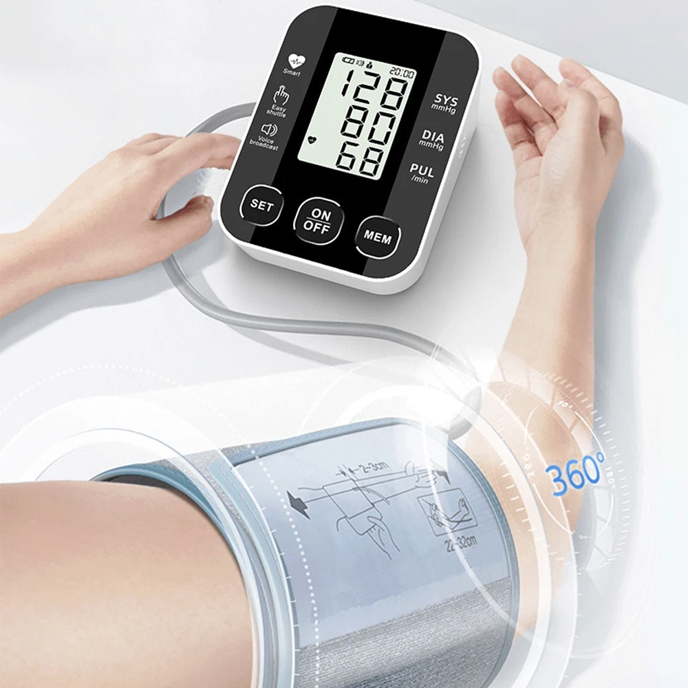 Автоматический цифровой тонометр с дисплеем,от батареек и USB,BR-510 SBR Киев - изображение 2