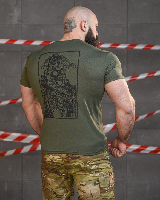 Тактична терморегулююча футболка SABUR hell олива ВТ6580 Одеса - фото 1