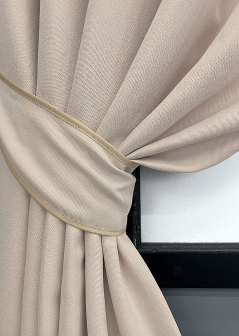 Комплект коротких штор VR-Textil Мікровелюр Petek № 1828ш Таш 140х170 см 2 шт (35-0428) Київ - фото 4