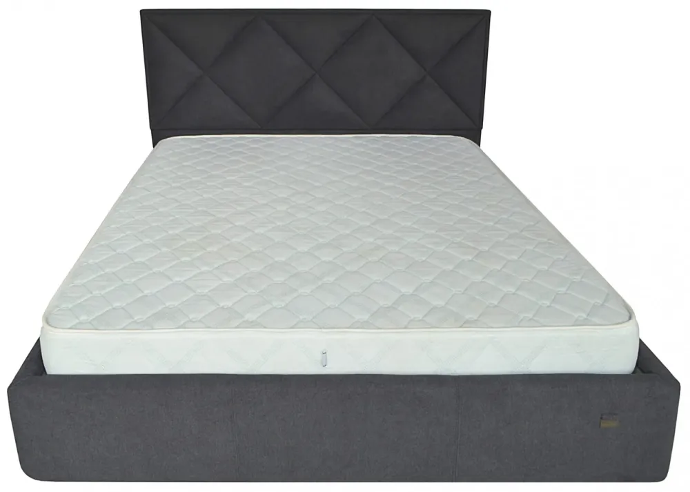 Кровать Двуспальная Leeds Comfort 160 х 200 см Мисти Dark Grey A1 С подъемным механизмом и нишей для белья Темно-серый Днепр - изображение 20