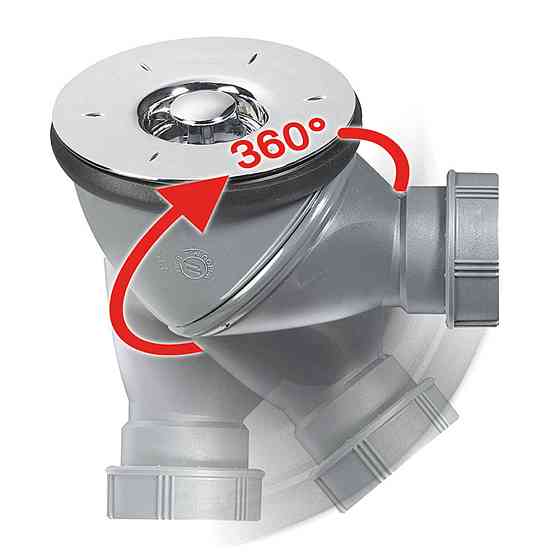 Сифон для душового піддона James Ø 90 мм WIRQUIN (9544401) Київ