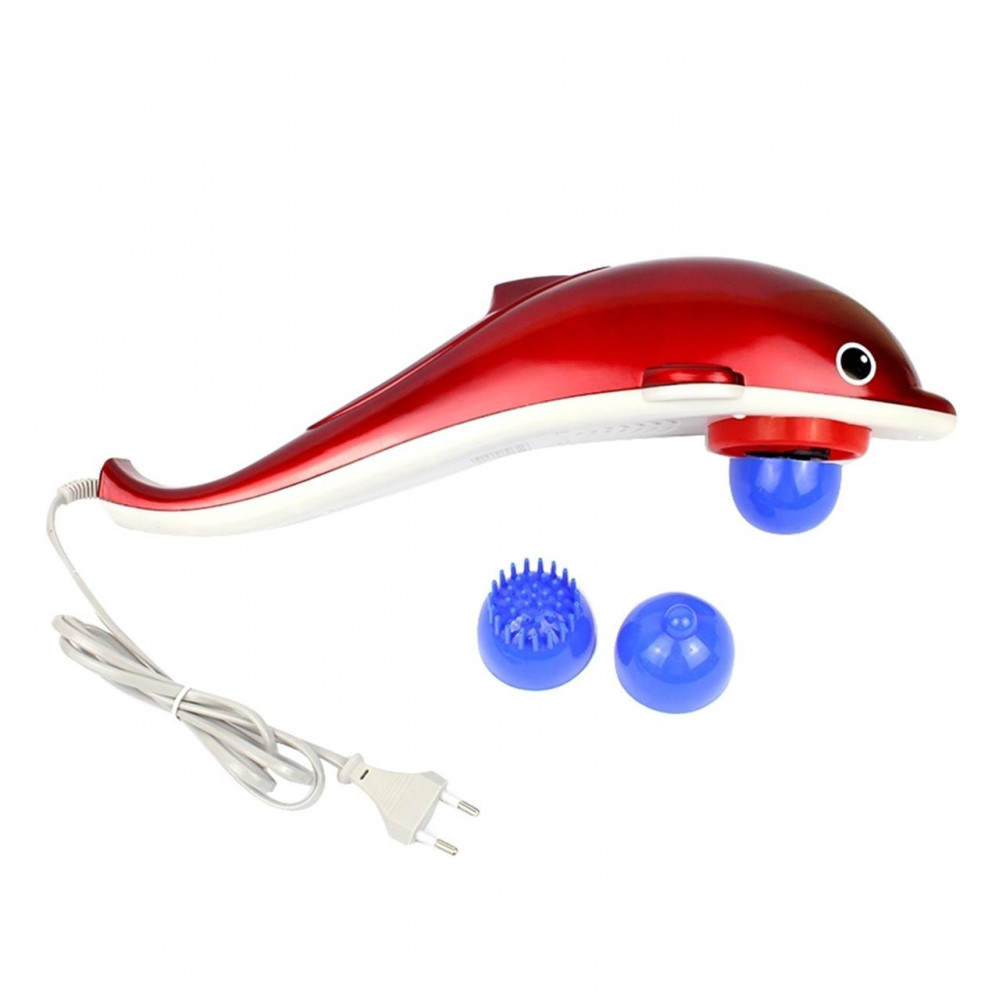 Інфрачервоний ручний масажер "Дельфін" 28W, для всього тіла, червоний/синій, живлення від мережі 220V Одеса - фото 7