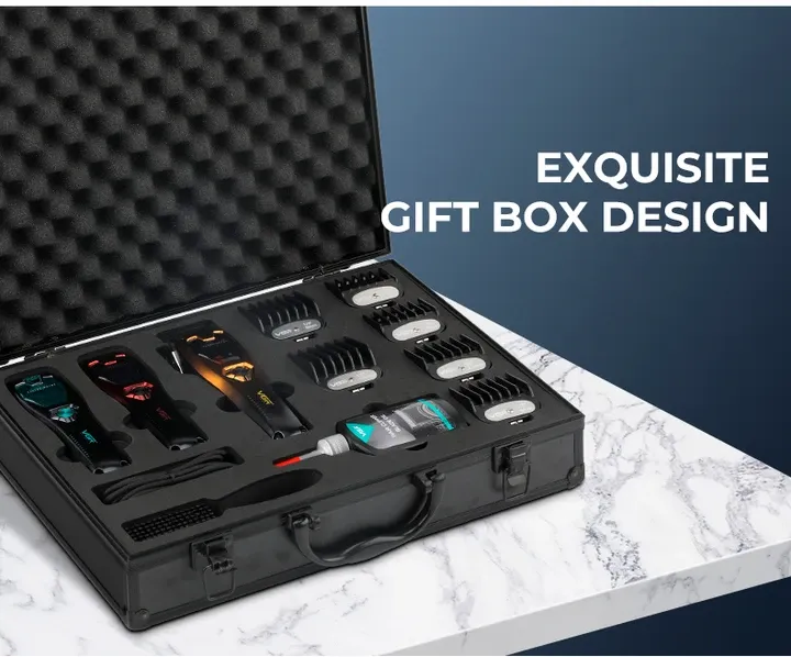 Машинка для стрижки V-668 акумуляторна зі змінними накладками корпусу та насадками Одеса - фото 5