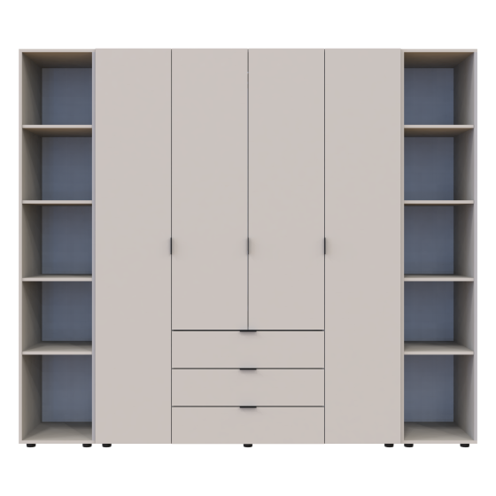 Комплект шкафов для одежды Doros Гелар (3 шт.) 231,4х49,5х203,4 см Кашемир (DRS-011247) Львов